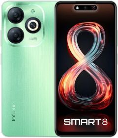 Infinix Smart 8-Crystal Green-64GB - 4GB RAM  -On 12 Months Installment At 0% markup Hania Trading,